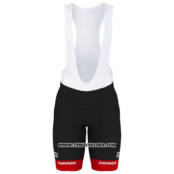 2017 Maillot Ciclismo Axeon Hagens Berman Blanc et Noir Manches Courtes et Cuissard